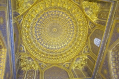 Registan. The interior of the golden mosque