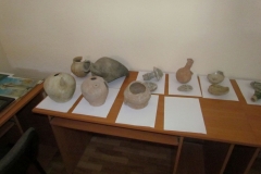 Archaeological artifacts prepared for scanning