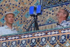 Registan. Scanning the Registan square