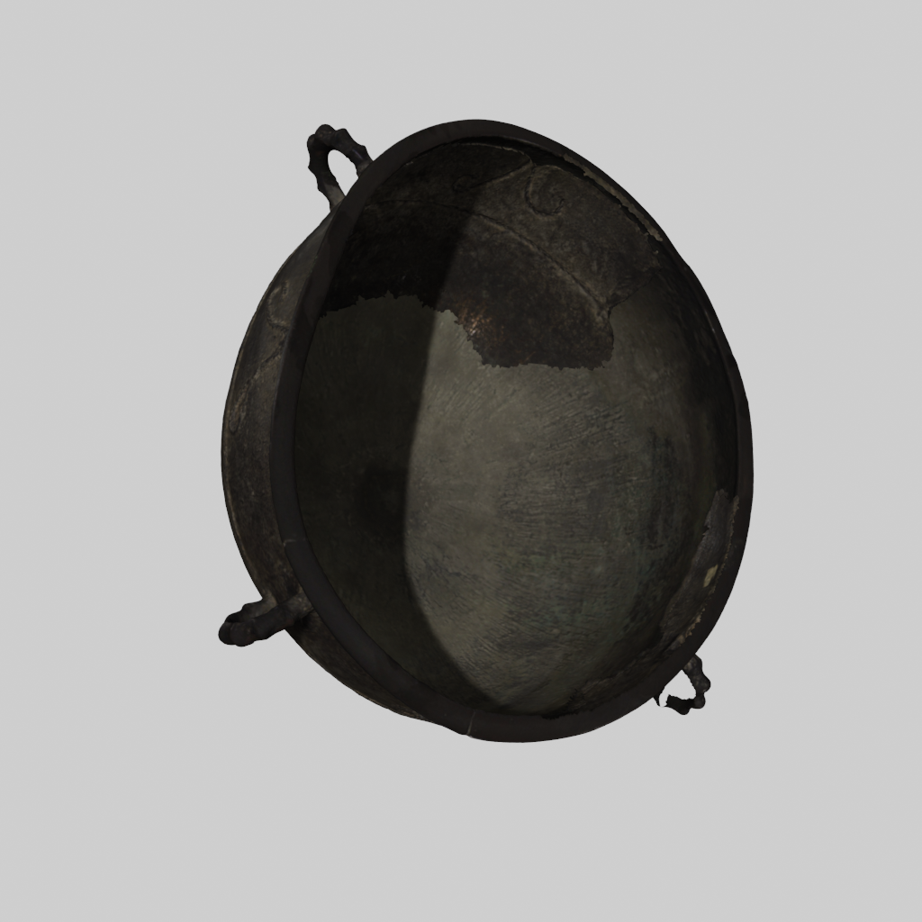 Cauldron of the Saka tribe. Bronze, <br>4th-2nd century BC