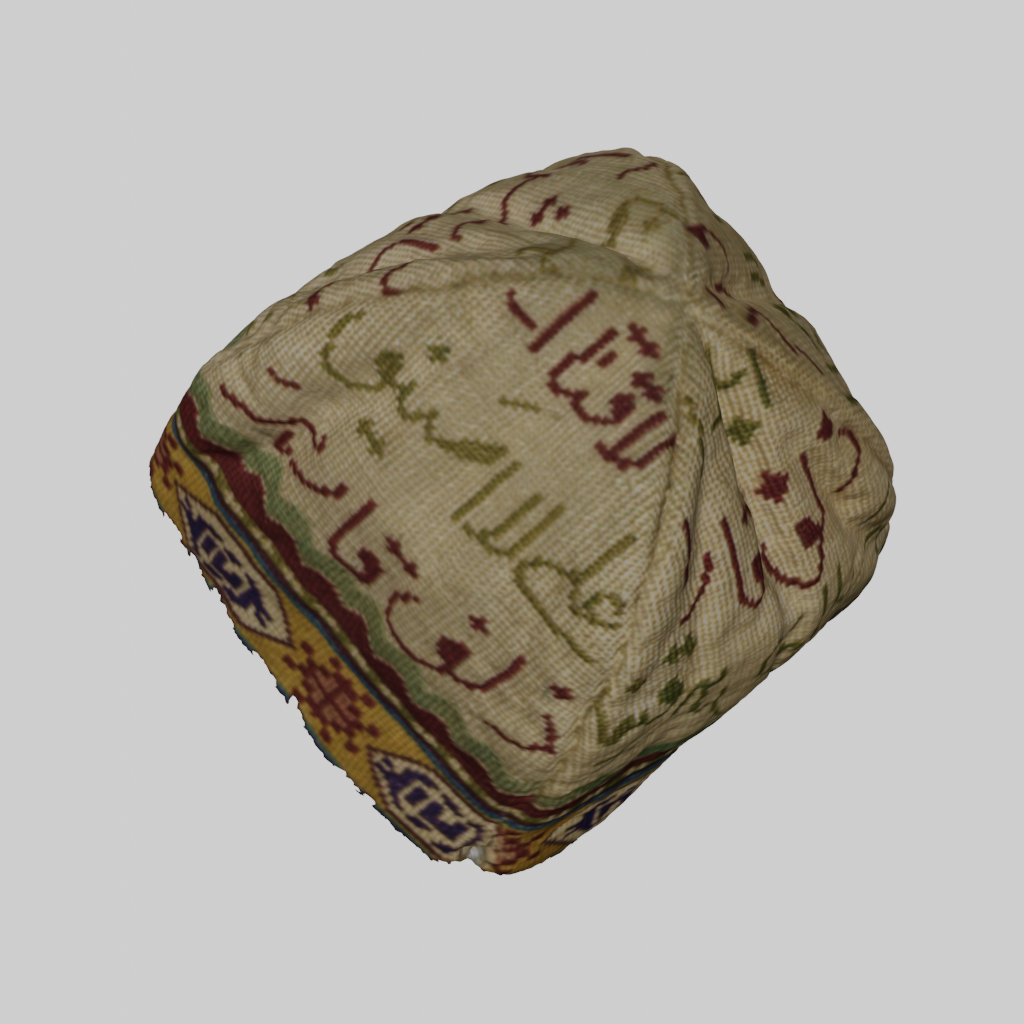 Tubeteyka with Arabic inscription 12th century.